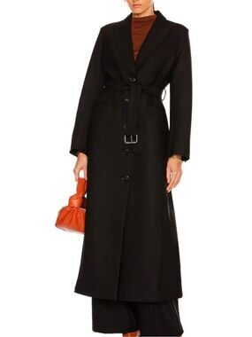CO Belted Blazer Coat in black Small
